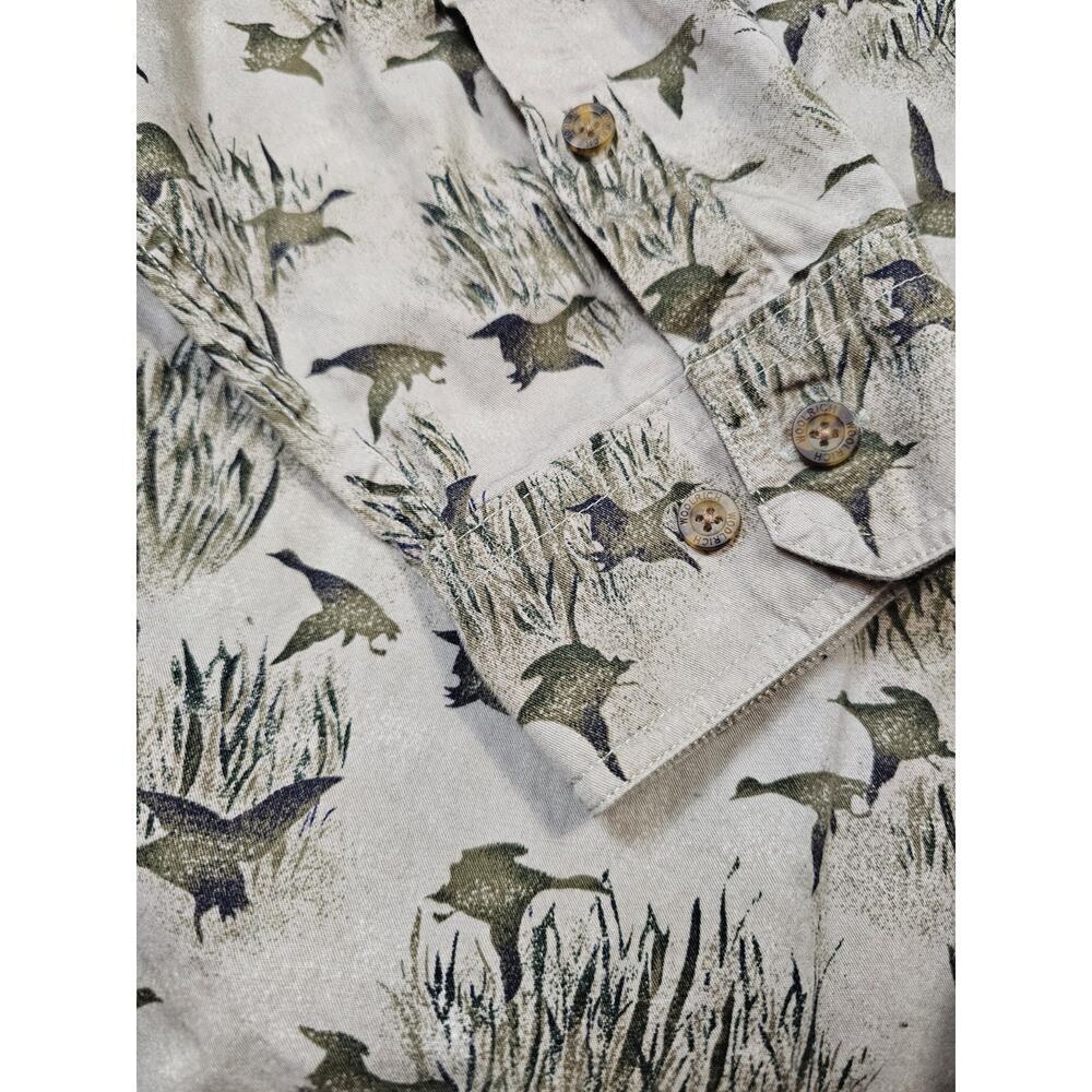 Woolrich Shirt Mens 2XL AOP Bird Duck Water Fowl Button Down Hunting Outdoor - Picture 2 of 6